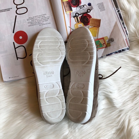 Munro American Taupe Suede Sneakers - Picture 7 of 8